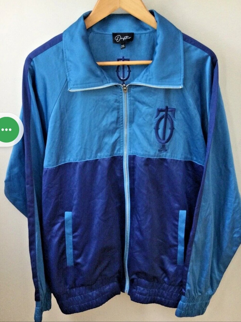 Rare Baltimore Designer OUFTUR Full Zip Jacket Embroidered Logo 2XL